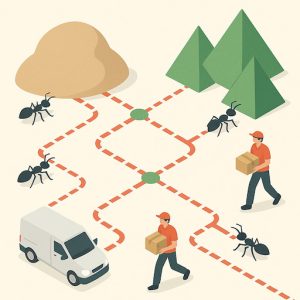 Los algoritmos de las colonias de hormigas sirven para analizar rutas y resolver problemas de optimización (CC) GPT-4o
